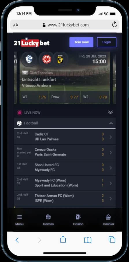 21LuckyBet Mobile app
