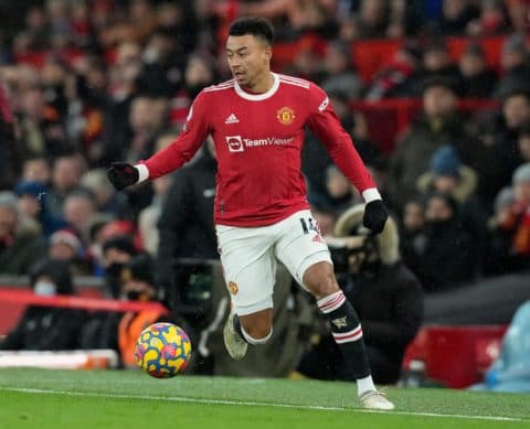 Jesse Lingard of Manchester United during the Premier League match at Old Trafford