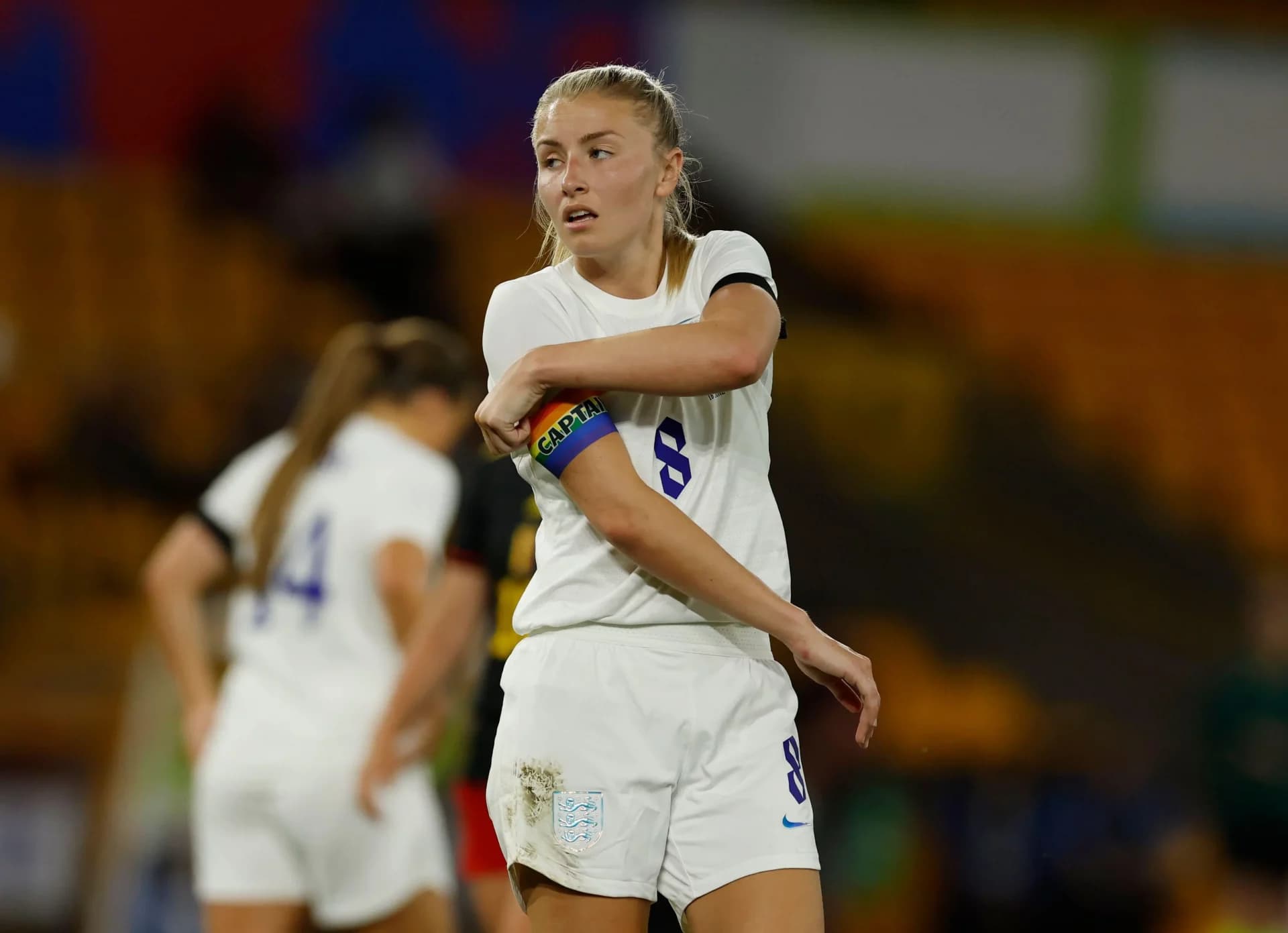 England's Leah Williamson during the match