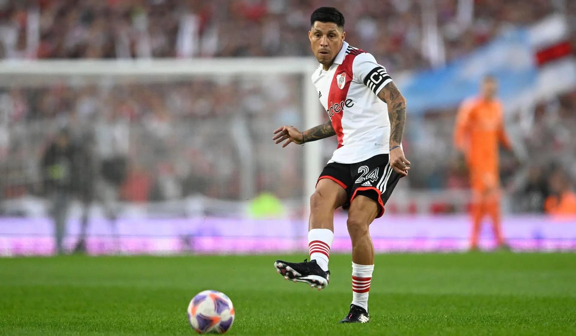 Enzo Perez of River Plate during the Torneo Binance