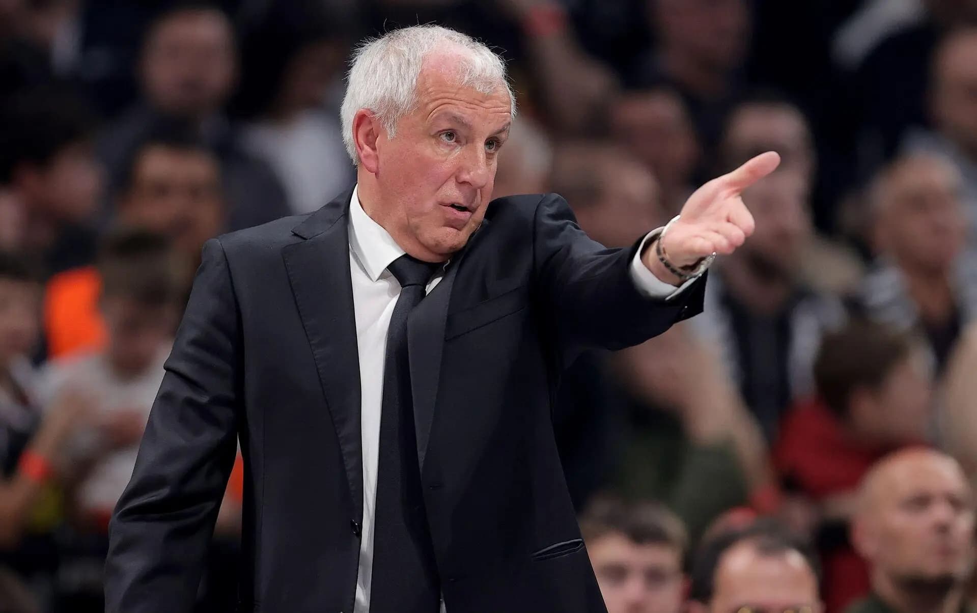 Partizan's head coach Zeljko Obradovic