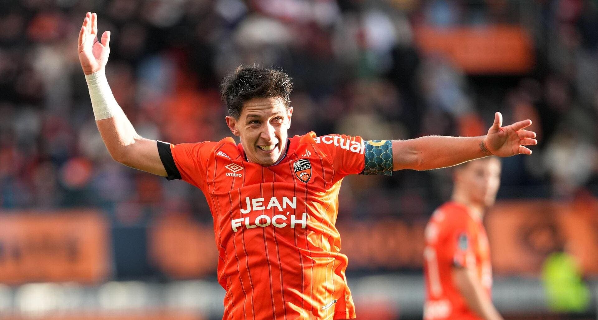 aurent ABERGEL (fcl) during the Ligue 2 BKT match between Lorient and Paris FC