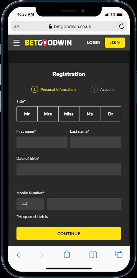 BetGoodWin SignUp