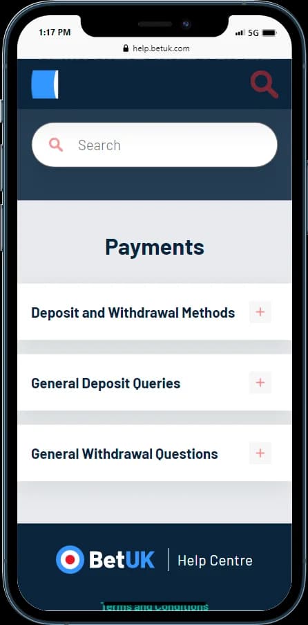 BetUk Payments Options
