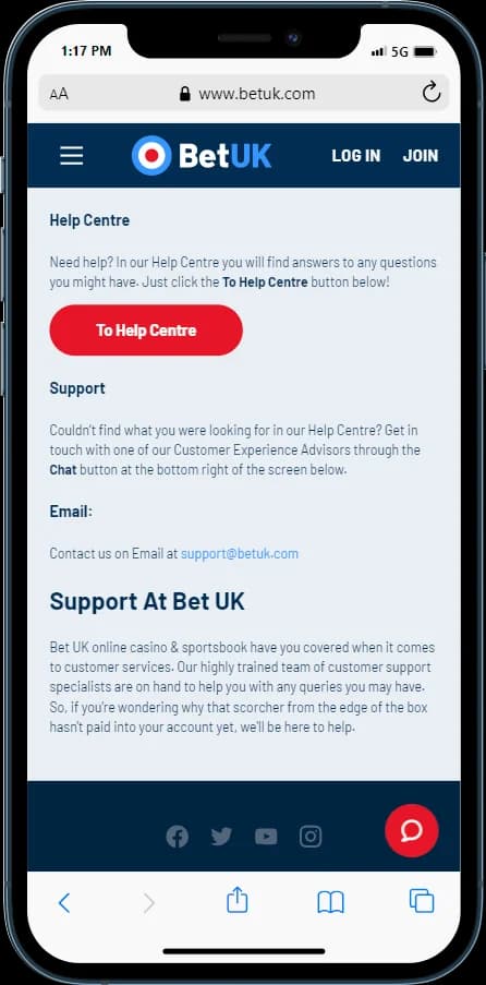 BetUK Help Centre