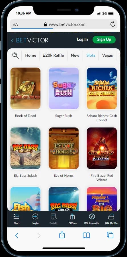 BetVictor Online Casino Games
