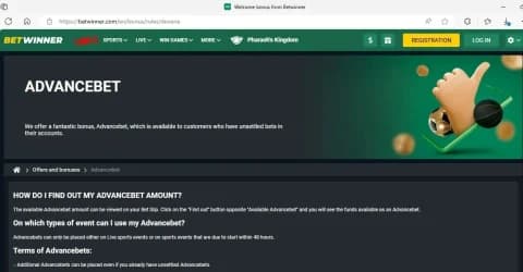 BetWinner Advance Bet