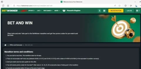 BetWinner Bet and Win