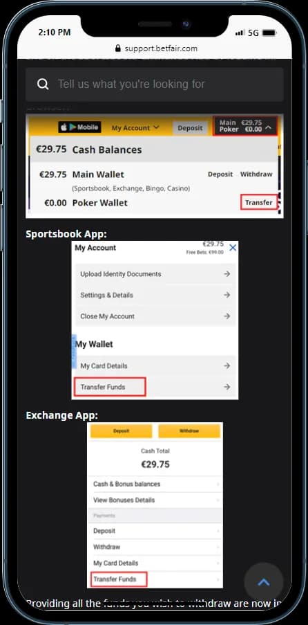 Betfair Withdrawal 