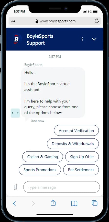 BOYLE Sports Live Chat