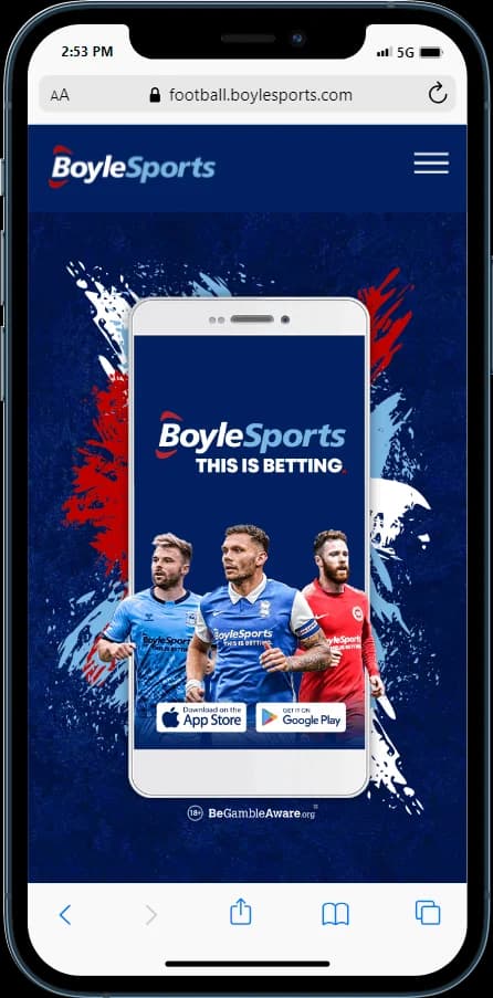 BoyleSports mobile app - Android and iOS