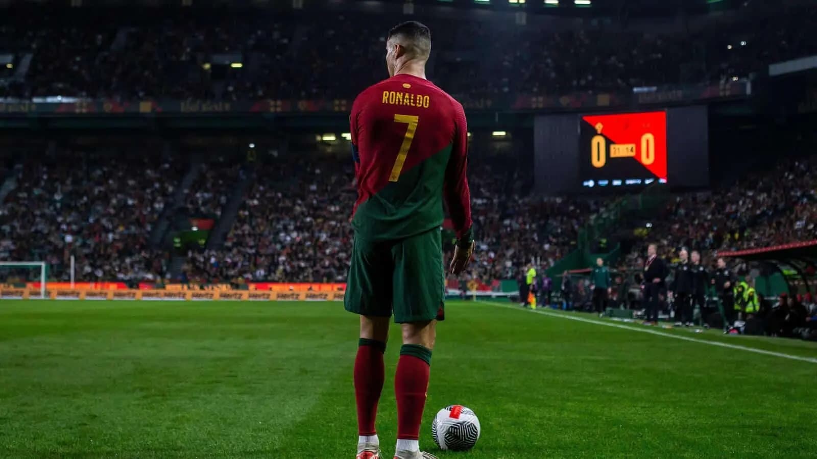 Cristiano Ronaldo Portugal Striker in action