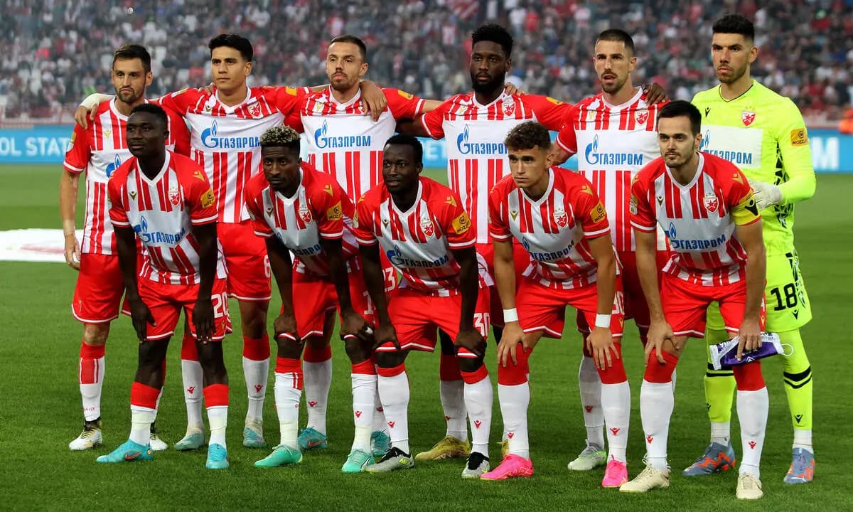 prva postava fk crvena zvezda: Srdjan Mijailovic,Marko Stamenic,Milan Rodic,Jean-Philippe Krasso,Milos Degenek,Omri Glazer Down: Kings Kangwa,Peter Olayinka ,Osman Bukari,Stefan Mitrovic,Mirko Ivanic