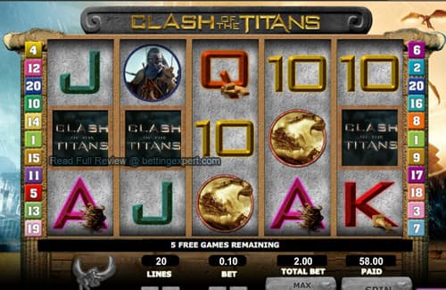Clash of the Titans Free Spins