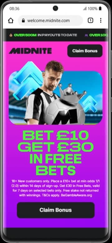 Midnite welcome offer