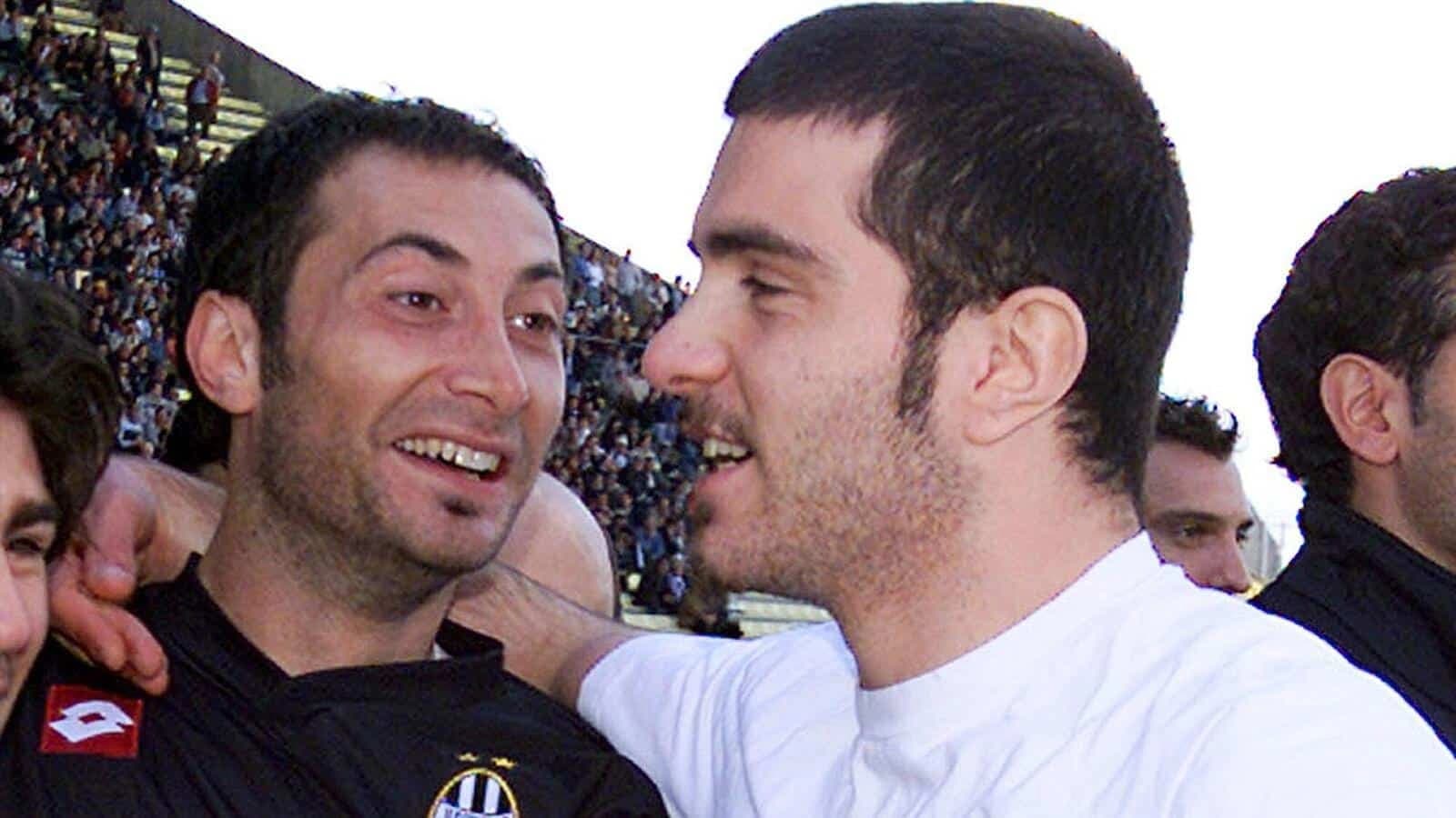 Juventus Mark Iuliano, left, and Enzo Maresca