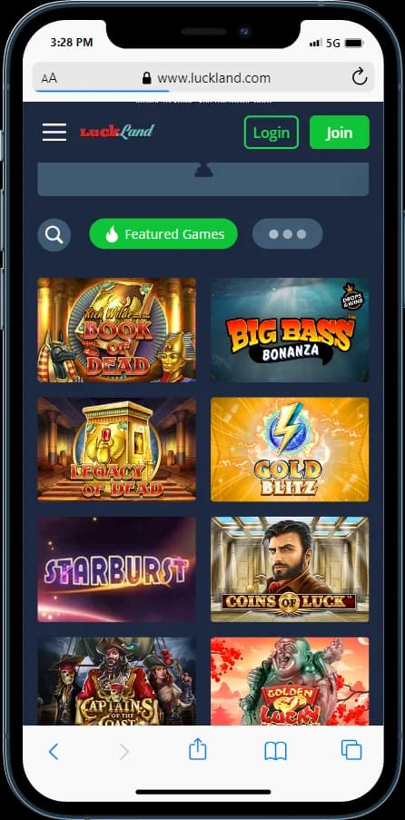 LuckLand Online Casino Games