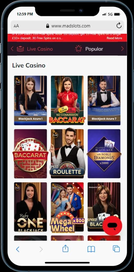 MadSlots Live Casino 