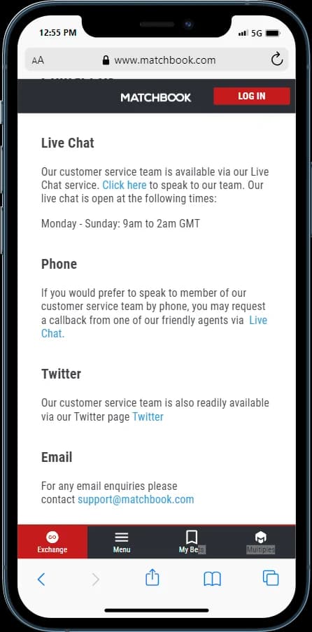 Check out how you can stat chat at Matchbook 