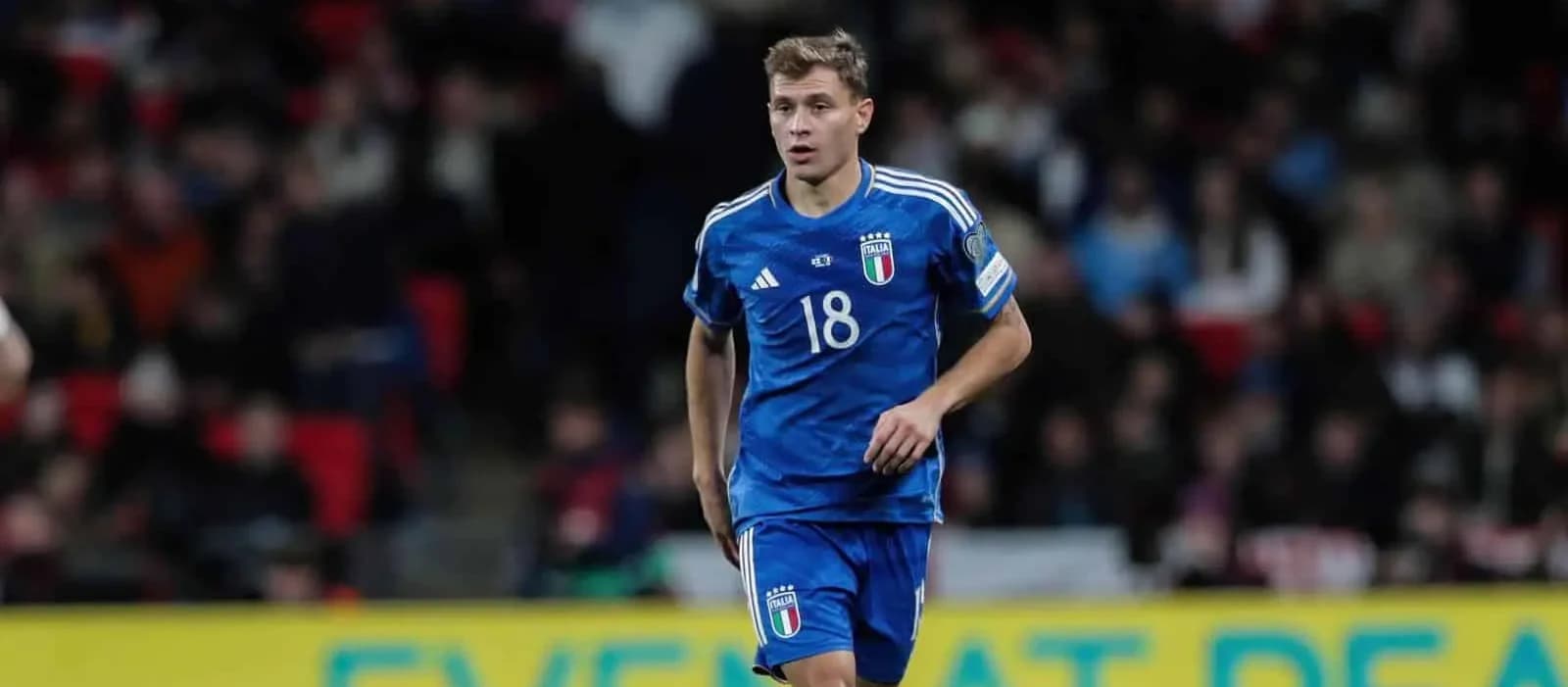 Nicolo Barella of Italy seen in action