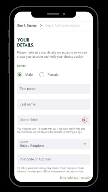 Find here the steps you need to take to register at Paddy Power