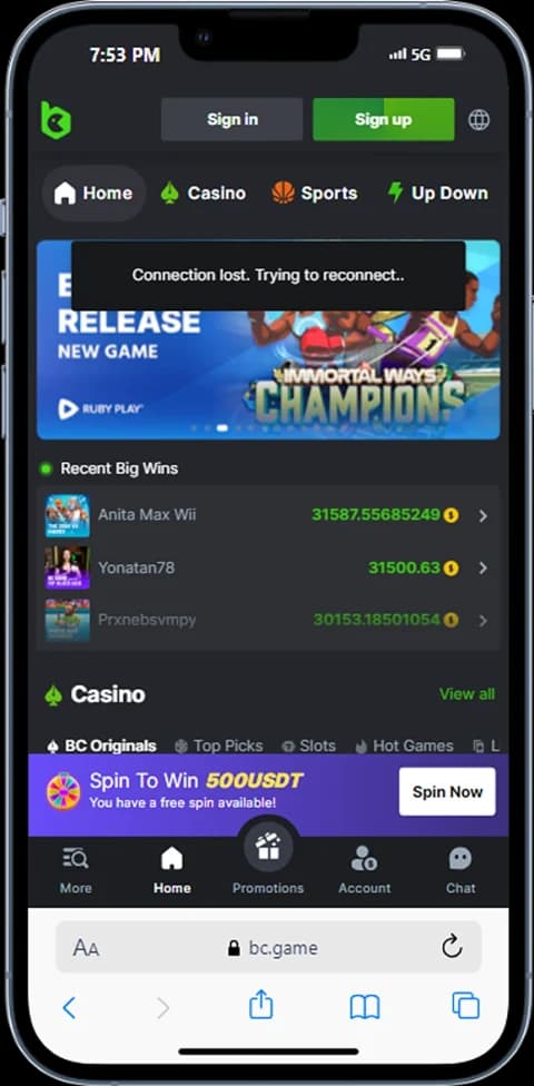 claim the bonus bc game