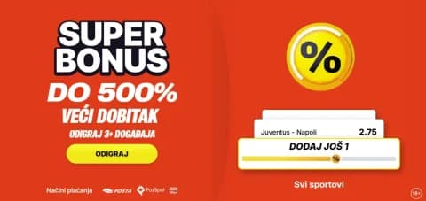 Superbet Specijalna Ponuda -SUPERBONUS ZA SUPER DOBITKE!