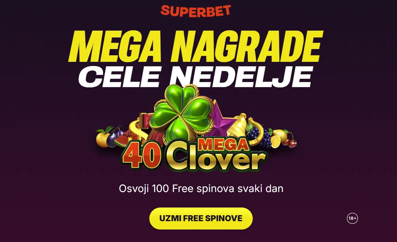 Superbet Slot Specijalna Ponuda - OSVOJI 100 FREE SPINOVA DNEVNO