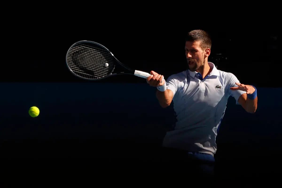 Novak Đoković u akciji