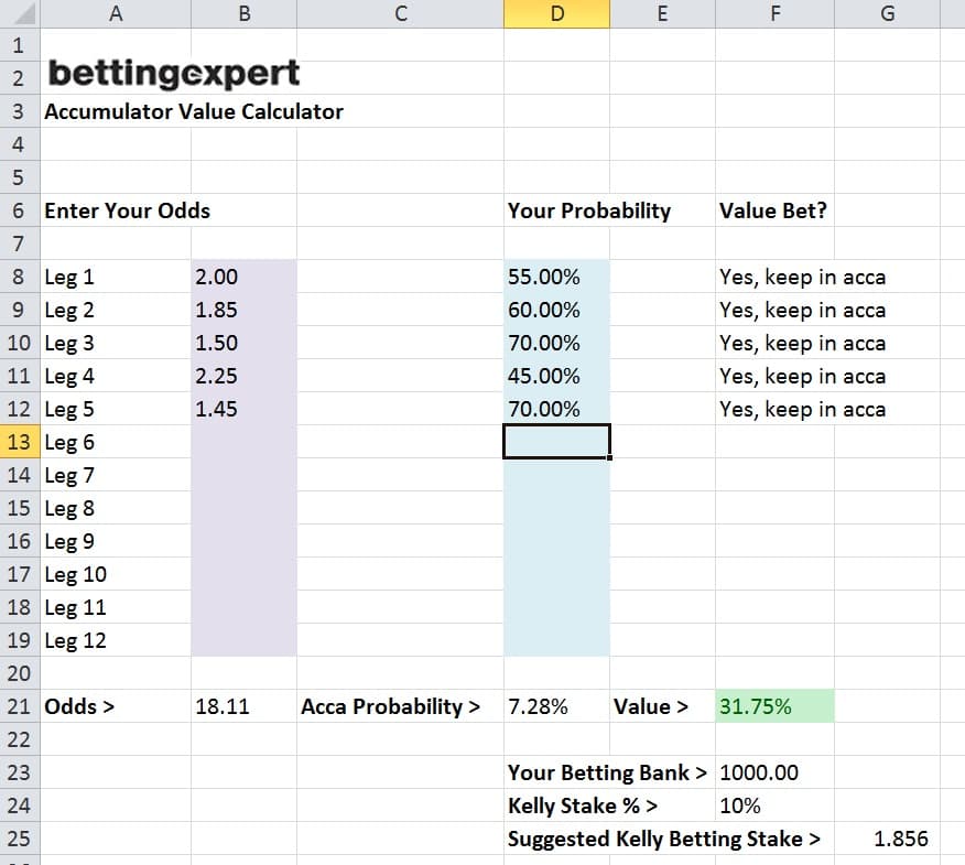 accumulator calculator