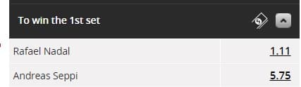 tennis 1st set winner odds