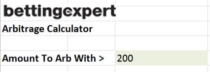 Arbitrage Excel Spreadsheet