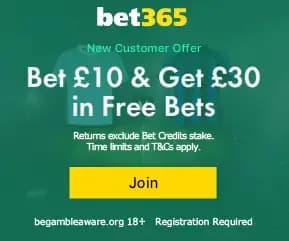 Bet365 Champions League Free Bets Offer