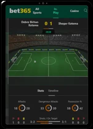 bet365 in play betting