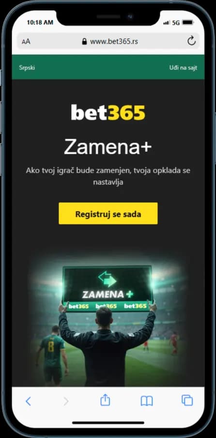 bet365 Specijalna Ponuda - Zamena+