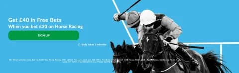 BetVictor Horse Racing Offer - Get £40 in Free Bets when you bet £20 on Horse Racing