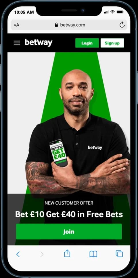 Betway Bonus Offer - Bet £10 Get £40 in Free Bets