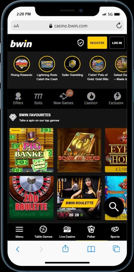 bwin Casino online games