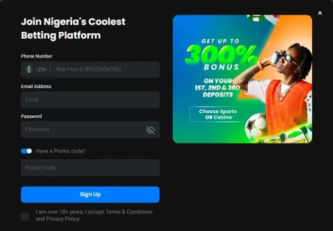 GinjaBet Registration Process