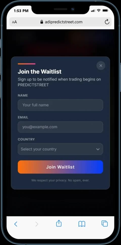 Predict Street - Join the Waitlist