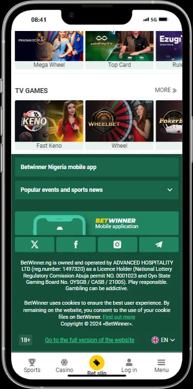 betwinner mobile app