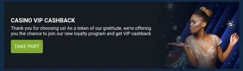 1xbet Casino Offer - Casino VIP CashBack