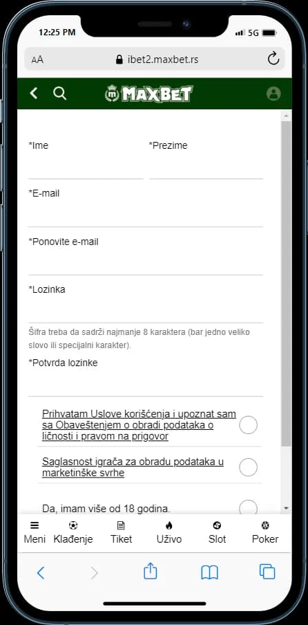 Maxbet registracija