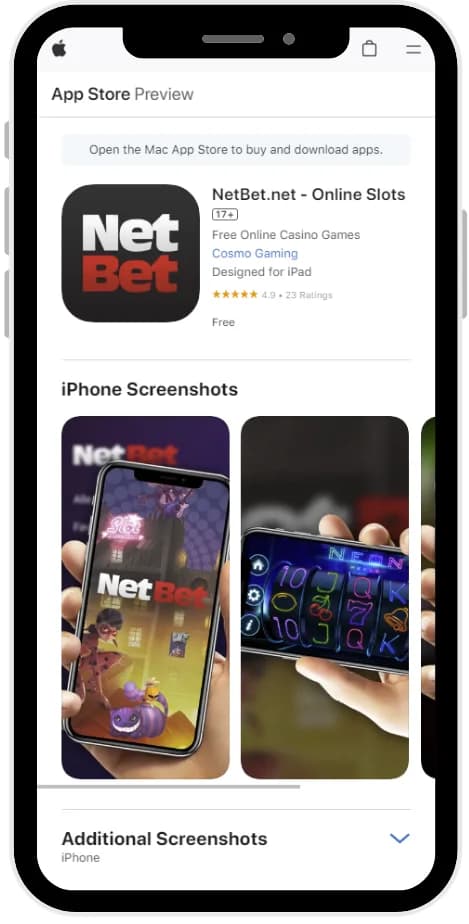 NetBet iOS app