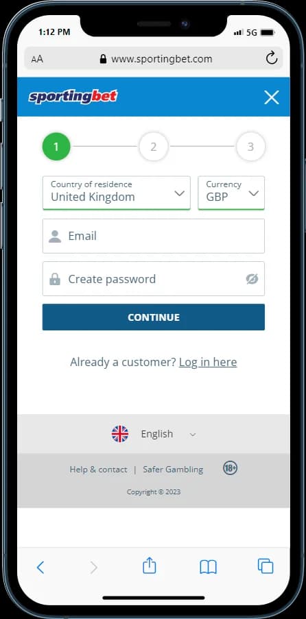 sportingbet Sign Up