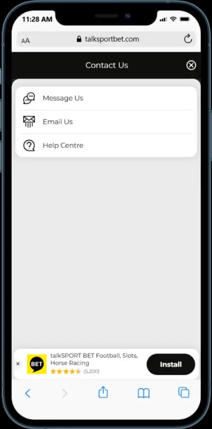 talkSPORT BET COntact Options