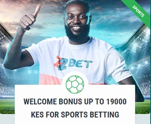 22bet Welcome Offer - 100% up to 19000 KES