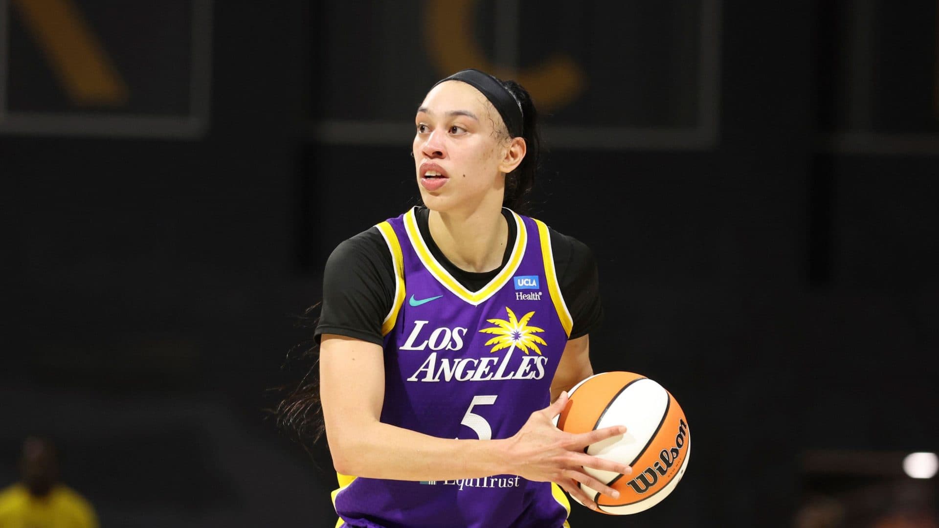 Los Angeles Sparks forward Dearica Hamby