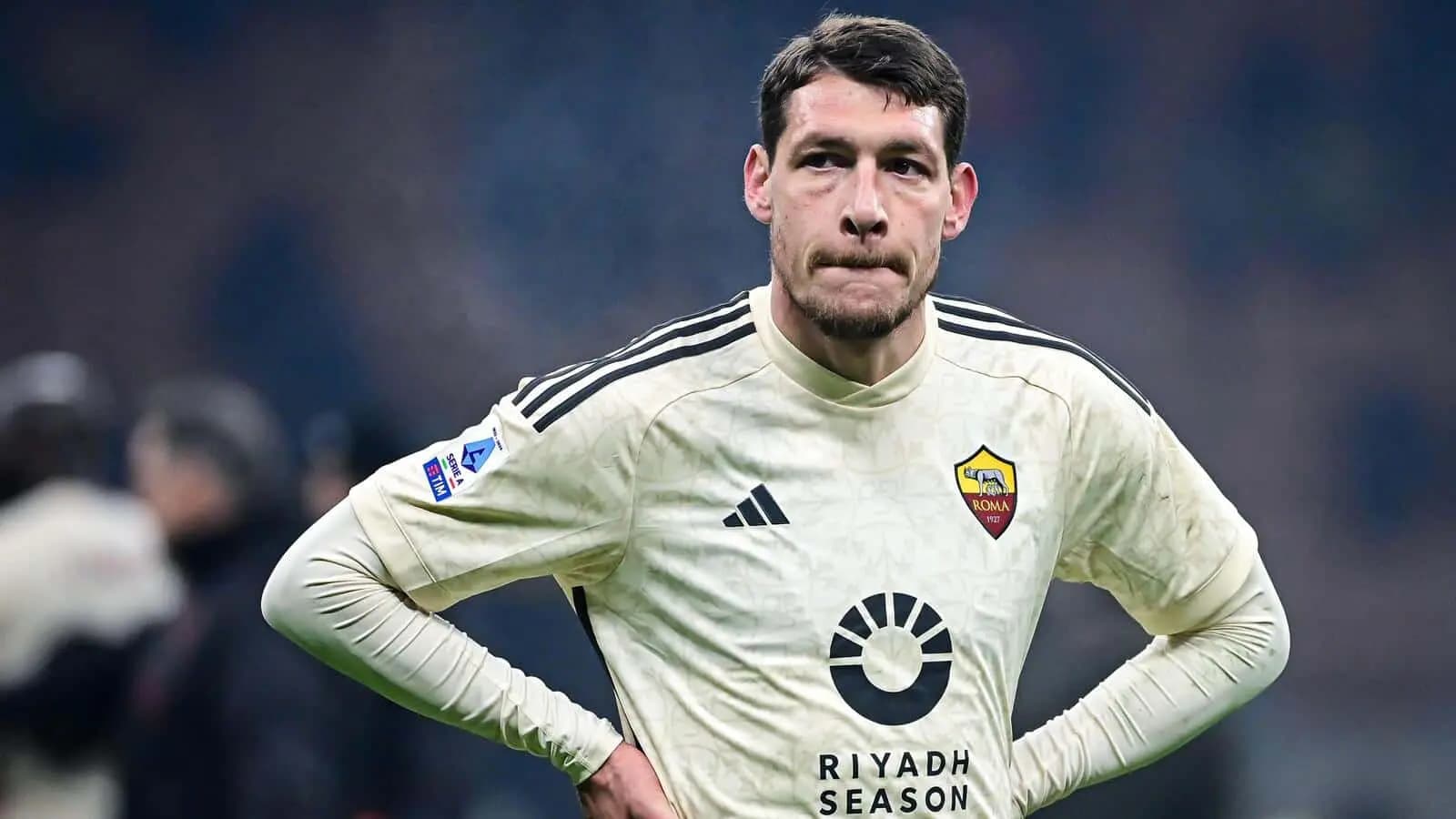 Andrea Belotti of As Roma in action during the Italian Serie A football match