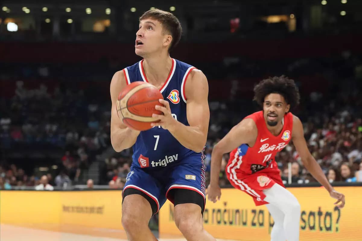 BOGDAN BOGDANOVIC basketball Serbia Puerto Rico friendly match, Stark Belgrade Arena